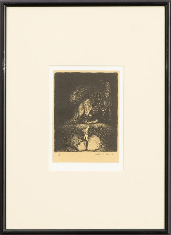 John Bauer, "-God kväll farbror sa' pojken";.