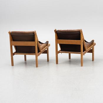 Torbjørn Afdal, a pair of "Hunter" armchairs, Bruksbo, Norge, 1960's.
