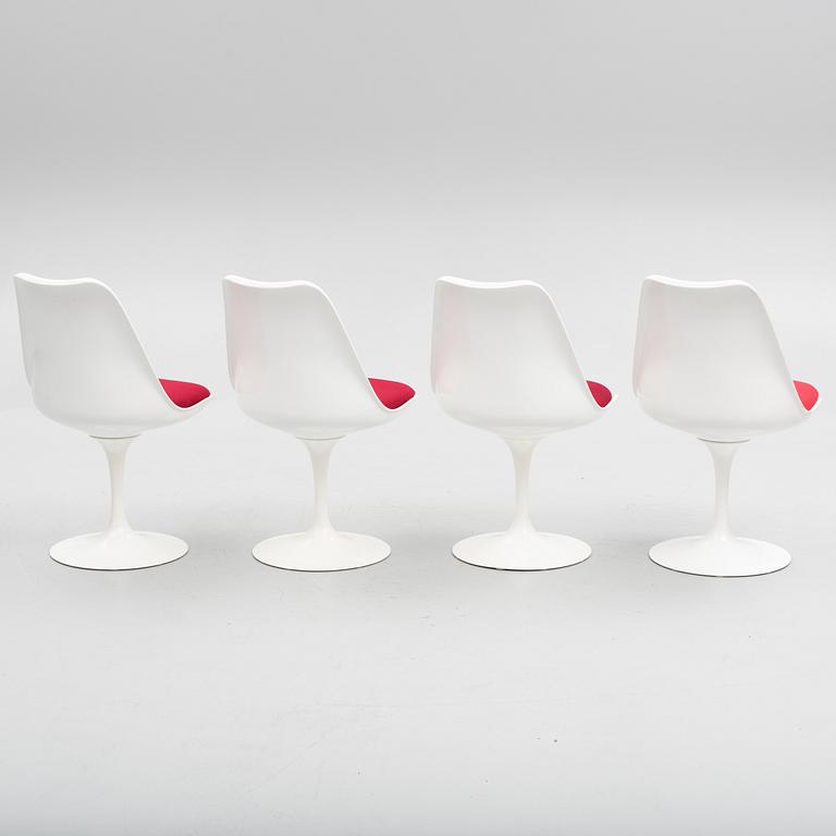 Eero Saarinen, stolar, 4 st, "Tulip", Knoll Studio, 1900-talets andra hälft.