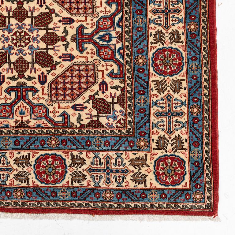 A fine mid 20th century Qum carpet of Zeichur design, Central Iran, c. 318 x 235 cm.