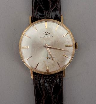 HERRARMBANDSUR, Movado, 14K guld, 1960-tal.