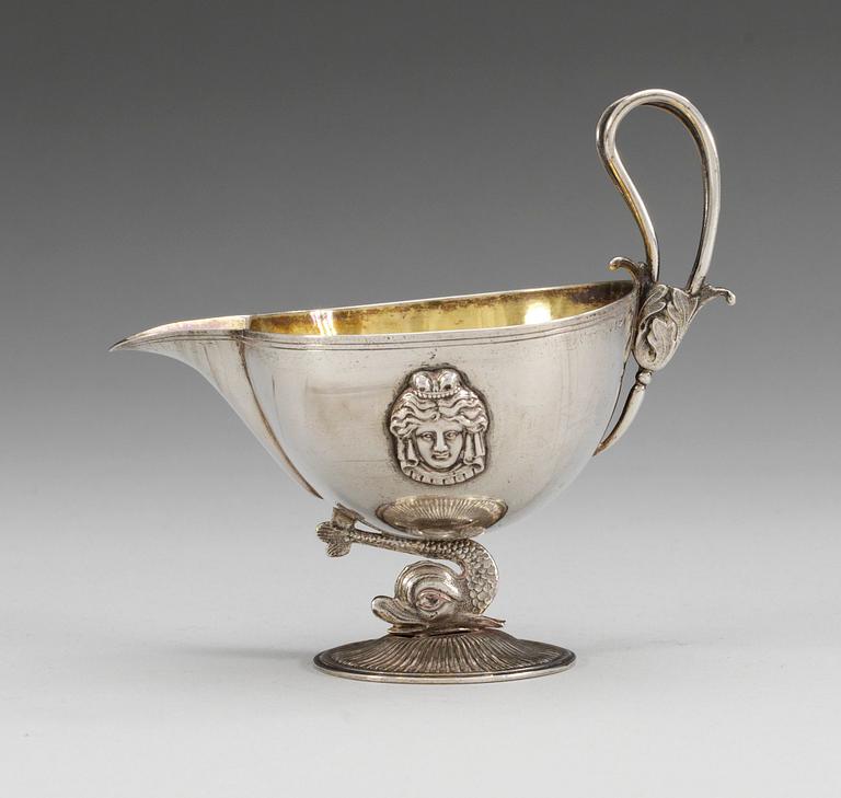 GRÄDDKANNA, silver. A.Zethelius, Stockholm 1812.