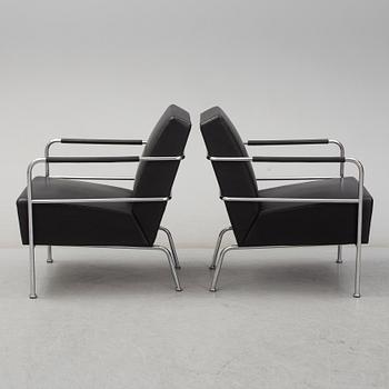 A pair of 'Cinema' easy chairs by Gunnilla Allard, Lammhults, 1997.