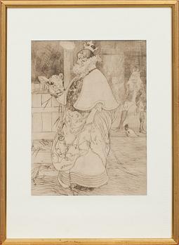 Carl Larsson · CARL LARSSON, etsning.