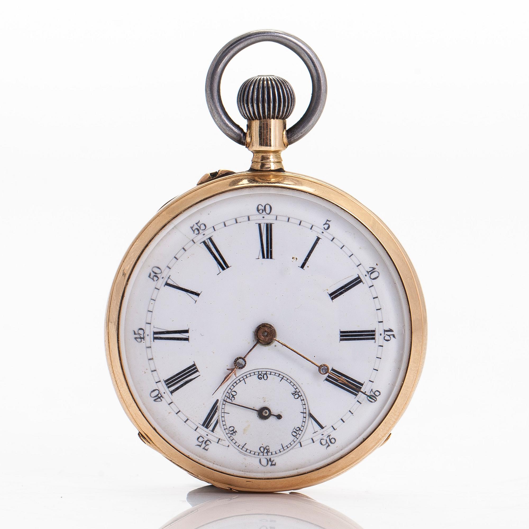 Pocket watch, 45.5 mm.
