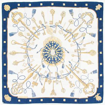 Hermès, A silk scarf "Les Cles".
