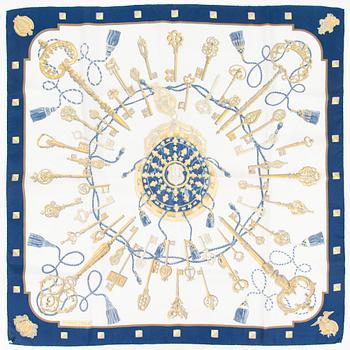 Hermès, "Les Cles", scarf.