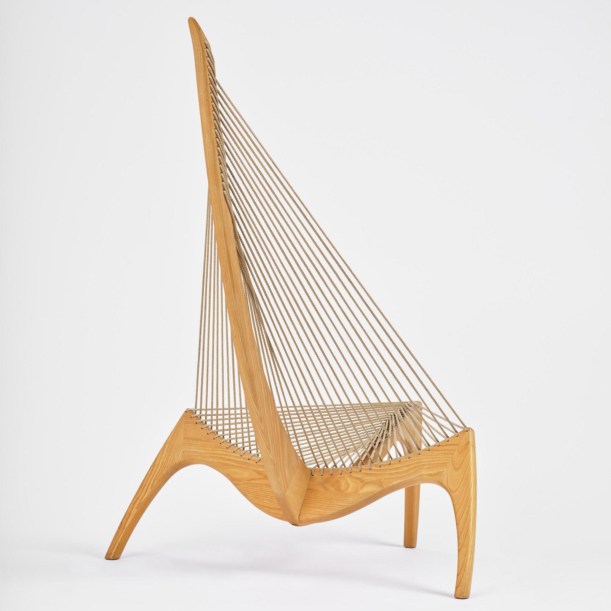 Jørgen Høvelskov, stol, "Harpestolen", Christensen & Larsen, Danmark, 1960-tal.