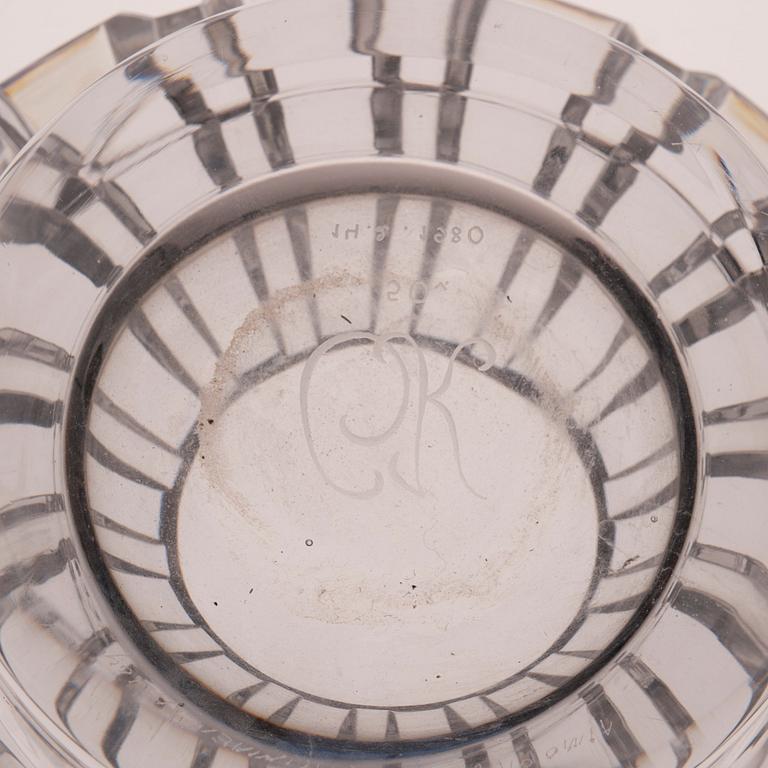 SKÅL, glas, signerad "Aimo Okkolin, Riihimäenlasi Oy".