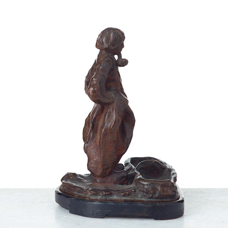 CARL MILLES, skulptur, "Holländsk fiskargubbe" (salt- och pepparkar).