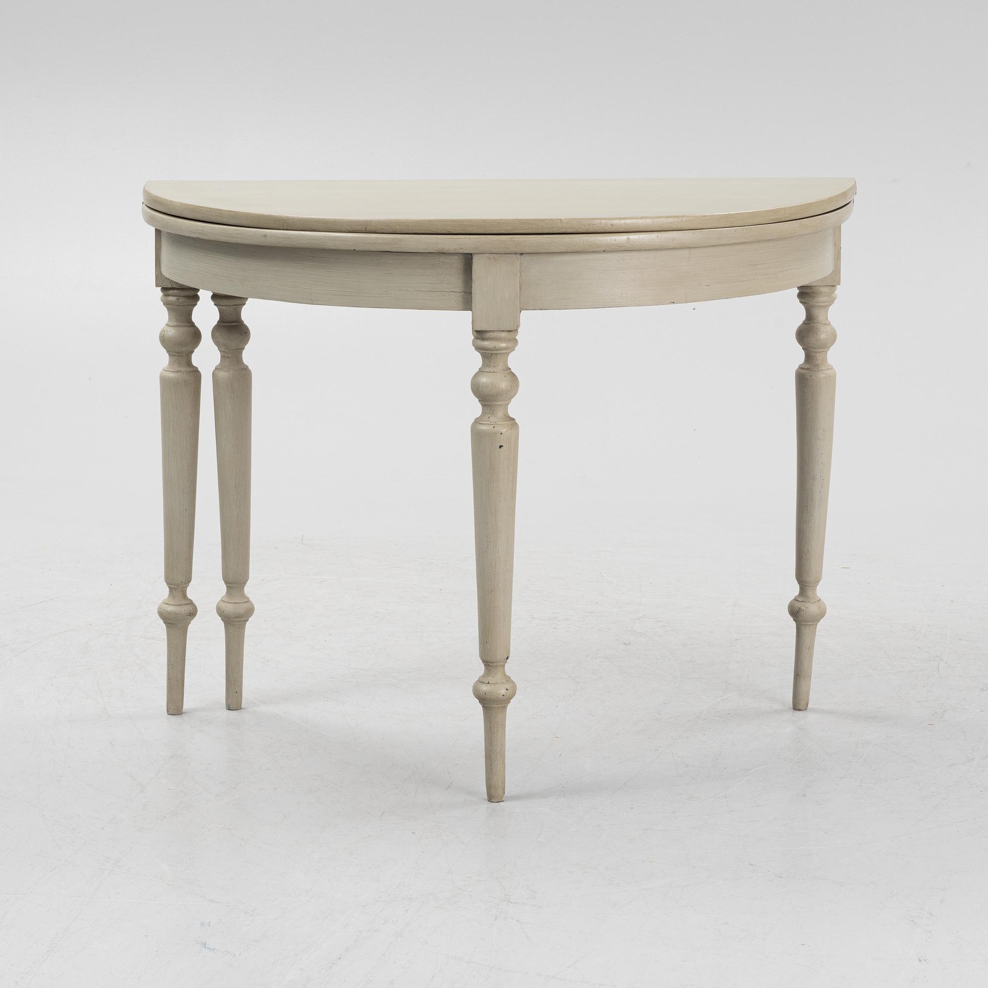 A painted table, later part of the 19th Century.