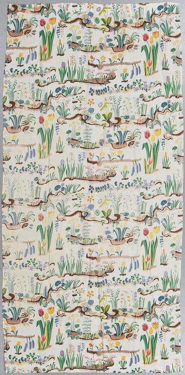 Josef Frank, ten 'Primavera' linen curtains, Svenskt Tenn.