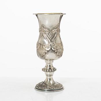Champagnekalkar, 10 st, sterlingsilver, rokokostil, 1900-tal.