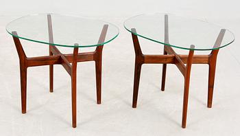 LAMPBORD, ett par, "Prisma", Alf Svensson för Bra Bohag, formgivet 1956.