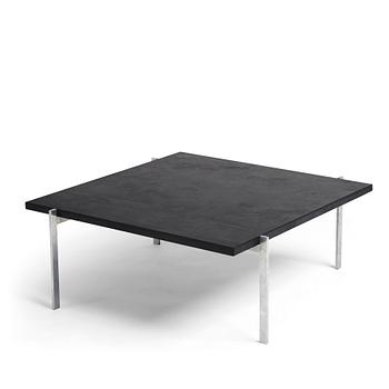 Poul Kjaerholm, a 'PK-61' slate and steel coffee table, E Kold Christensen, Denmark 1960-70's.