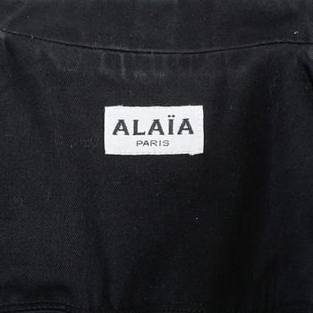ALAÏA, a black cotton jacket, 1990s.