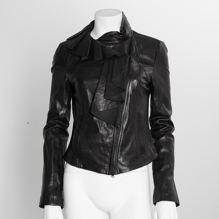 LEATHERJACKET, Diana von Furstenberg, size 6.