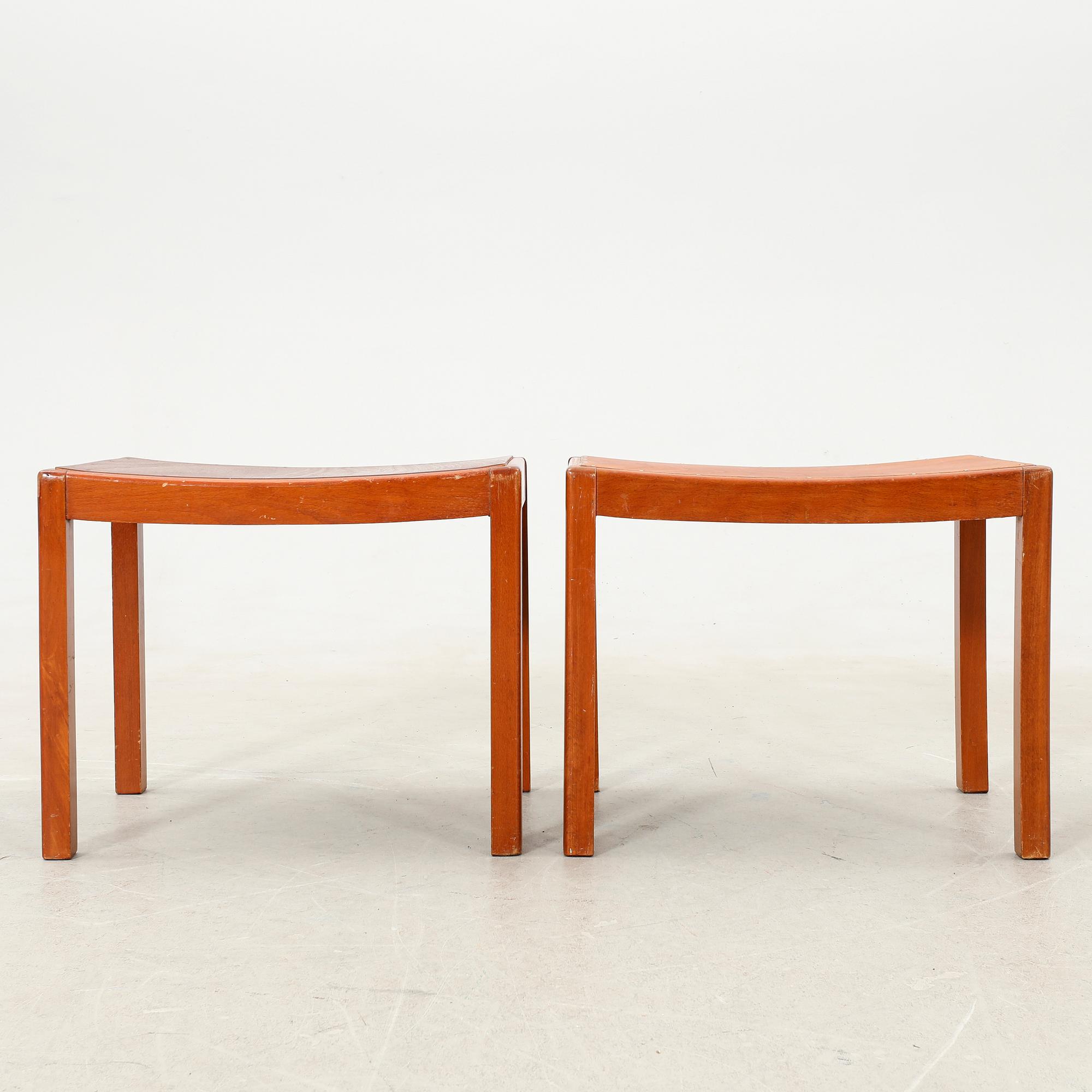 A pair of 1950s stools, Denmark.