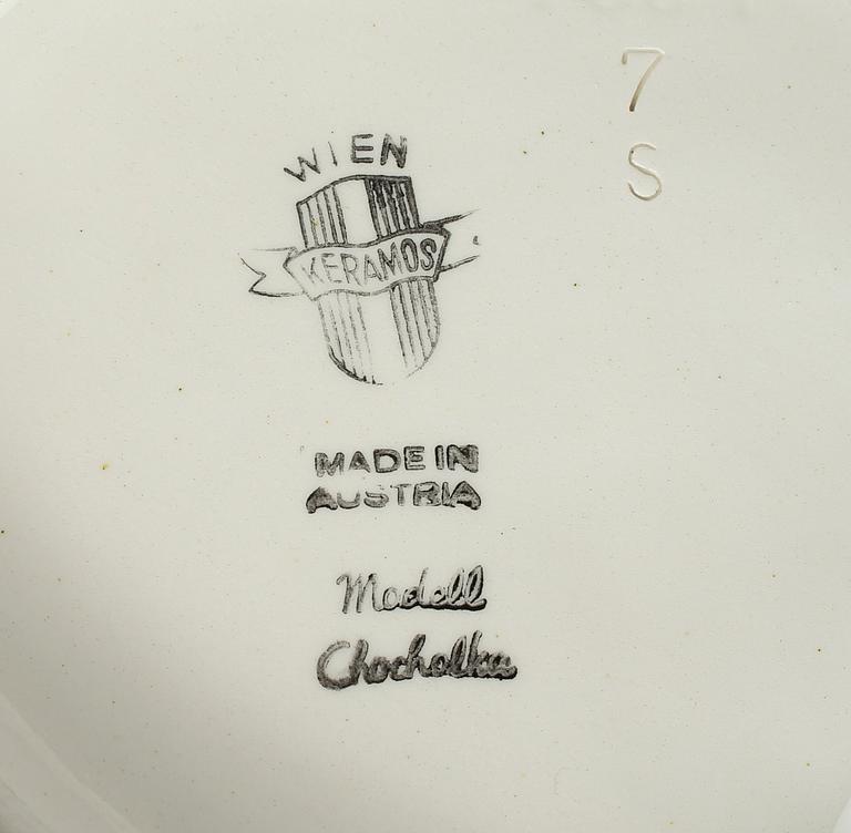 FIGURIN, porslin, Rudolf Chocholka, Keramos, Wien, Österrike, 1900-talets mitt.