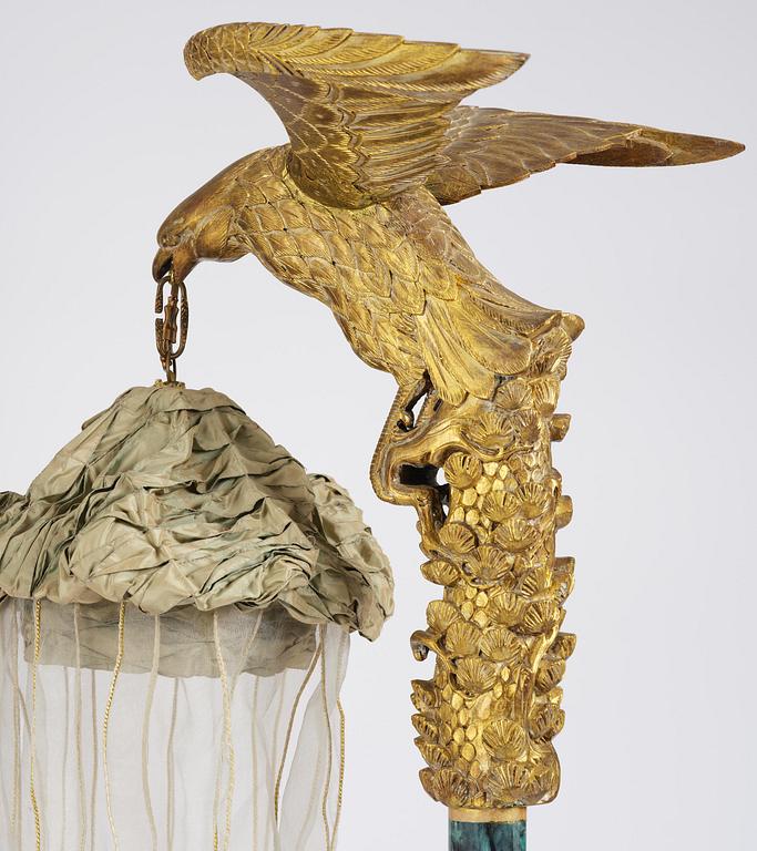 A pair of Art Deco chinoiserie floor lamps, 1920's.