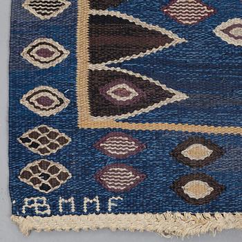 Barbro Nilsson, A CARPET, "Snäckorna", flat weave, ca 346 x 247,5 cm, signed AB MMF BN.