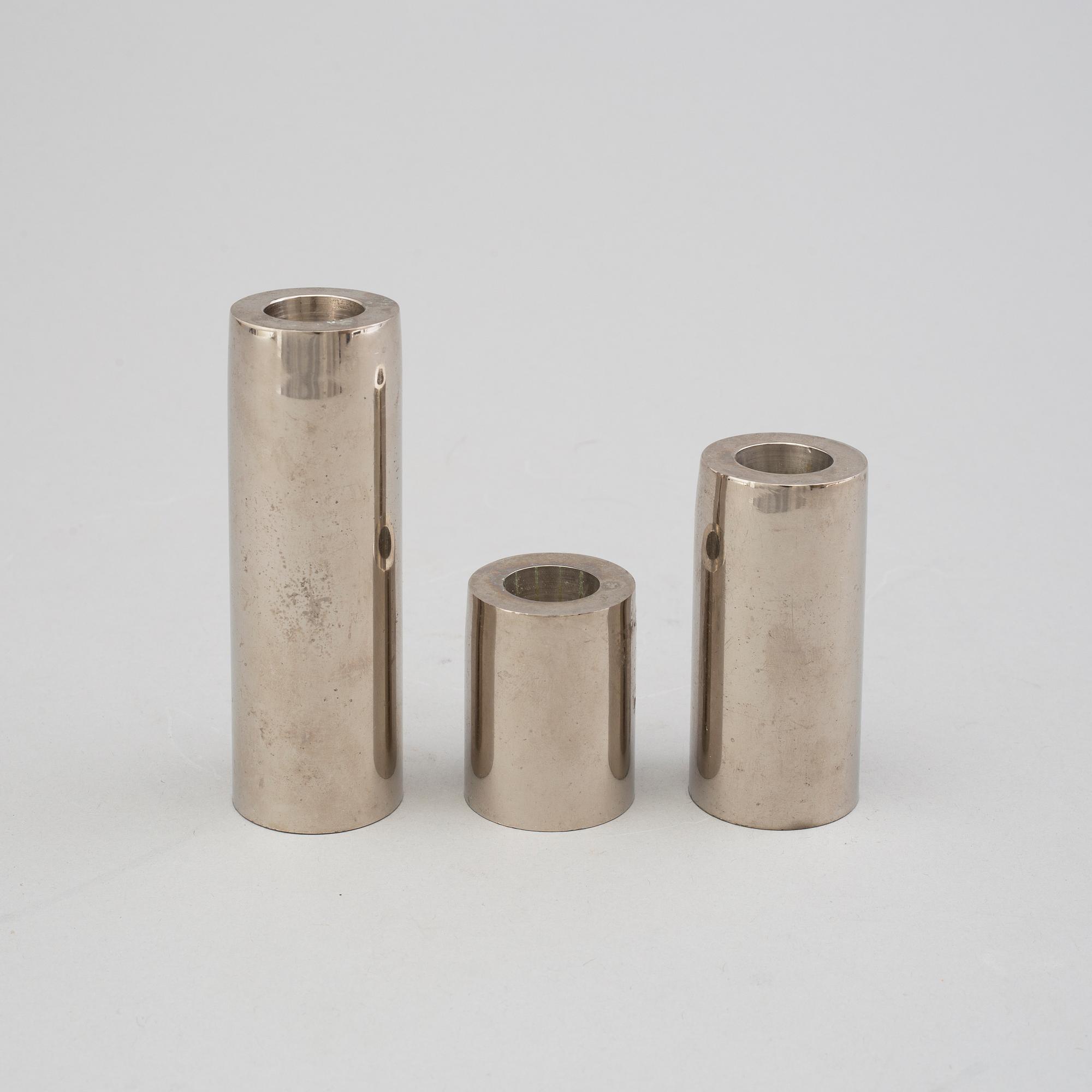 Fifteen possibly Danish candlesticks.