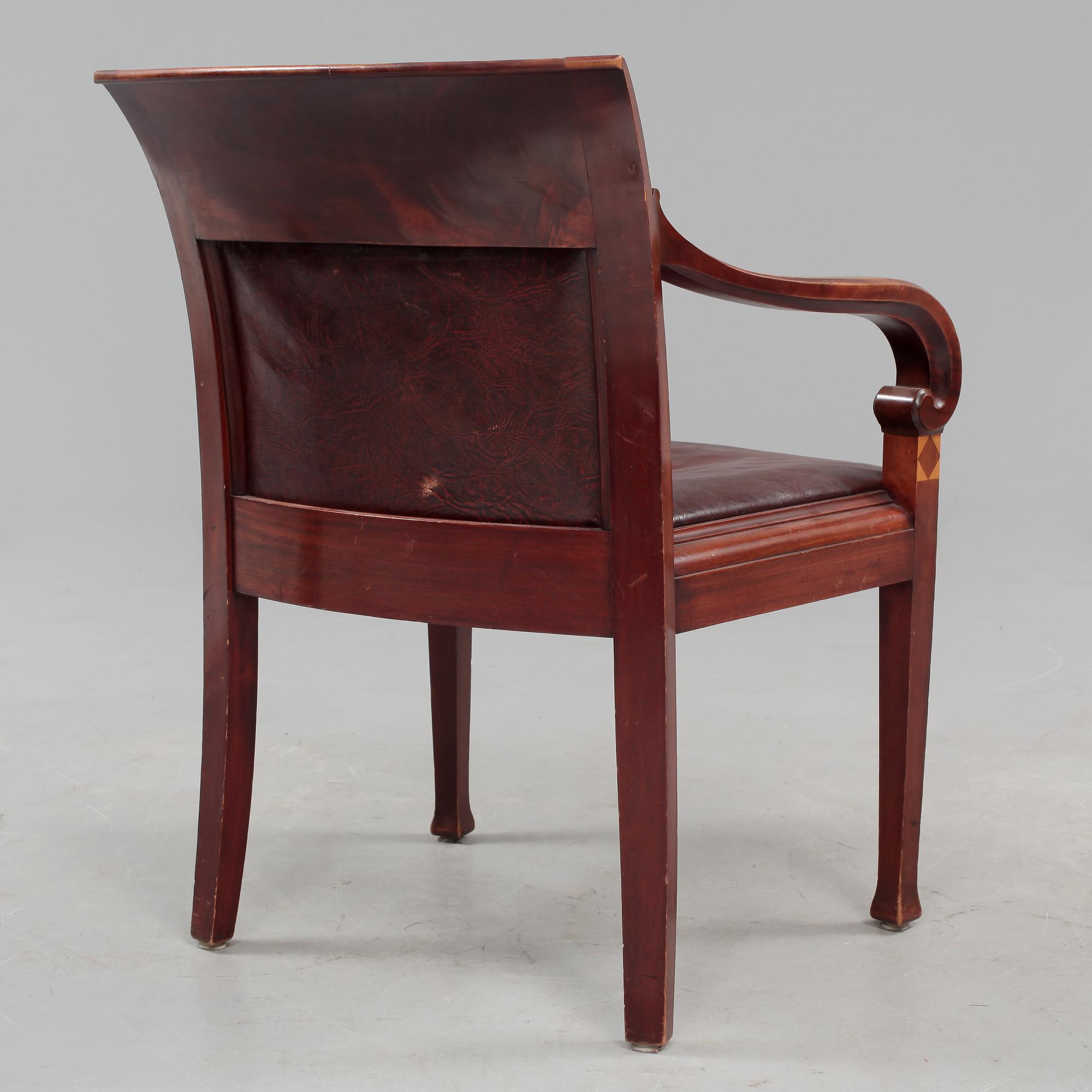 SKRIVSTOL, Otto Schulz, senjugend, omkring 1915.