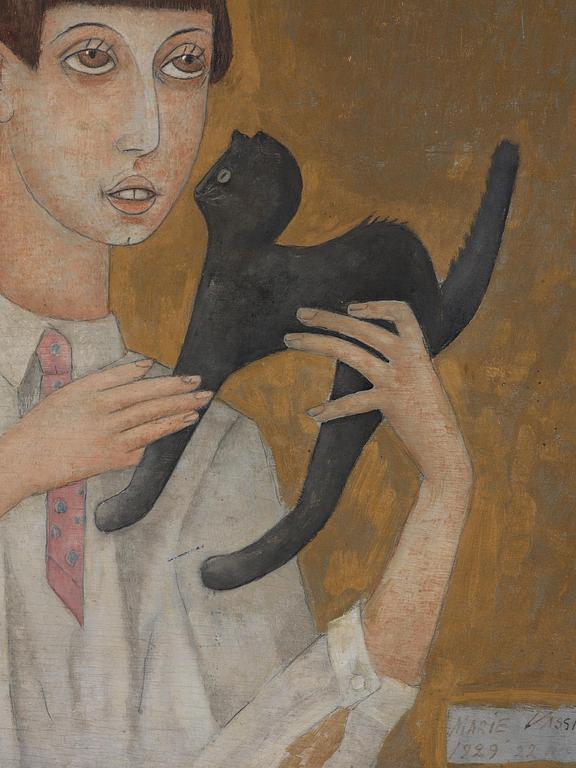 Marie Vassilieff, "Pierrot, sa maman et son chat".