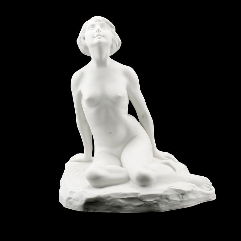 FIGURIN, parian, "Crocus", Alice Nordin, Gustafsberg 19171900-talets början.