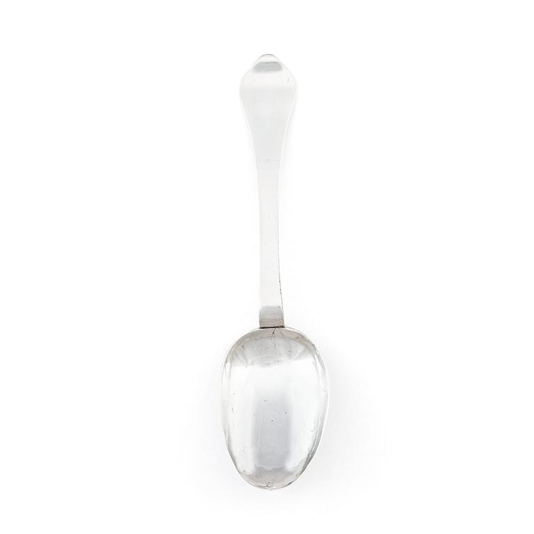 A Baroque silver spoon, mark of Adam Neuhof, Viborg, Denmark (1703-1723).