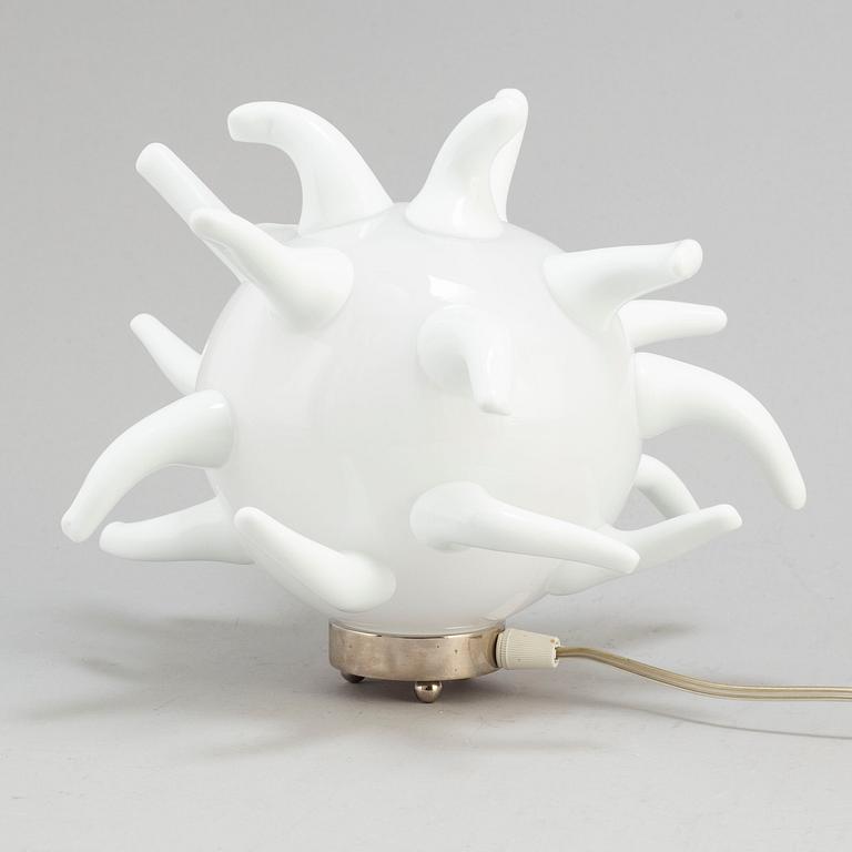 EVA DARPÖ, skulptur/bordslampa, glas, signerad Eva Darpö.