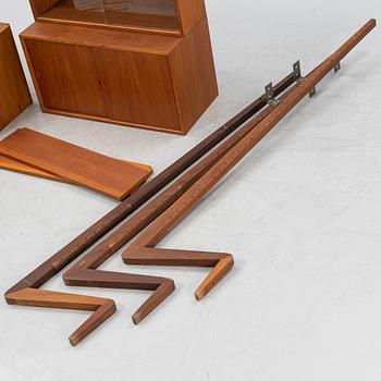 Poul Cadovius, a teak veneered 'Royal system' shelving system, Denmark,