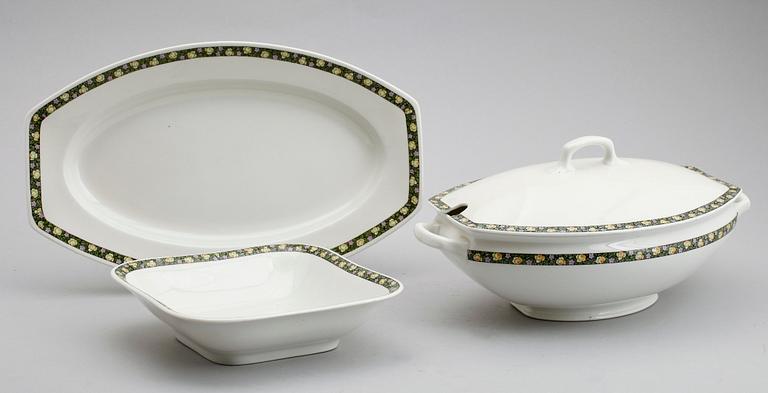 MATSERVIS, 57 delar, porslin, Rörstrand, tidigt 1900-tal.