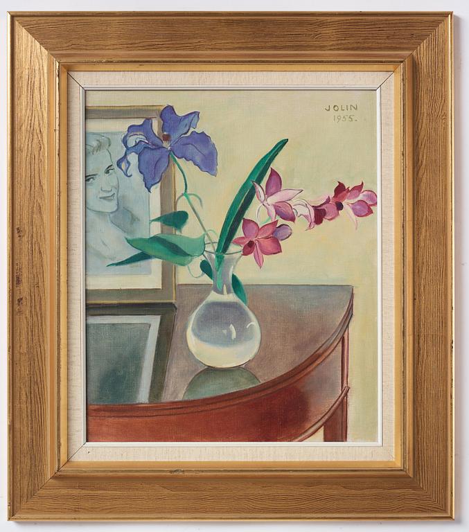 Einar Jolin, Still life with flowers.