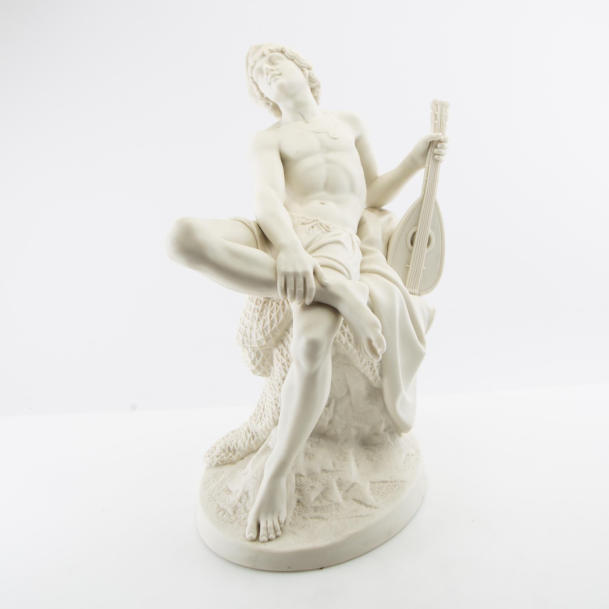 CG Qvarnström skulptur "Neapolitansk fiskargosse".