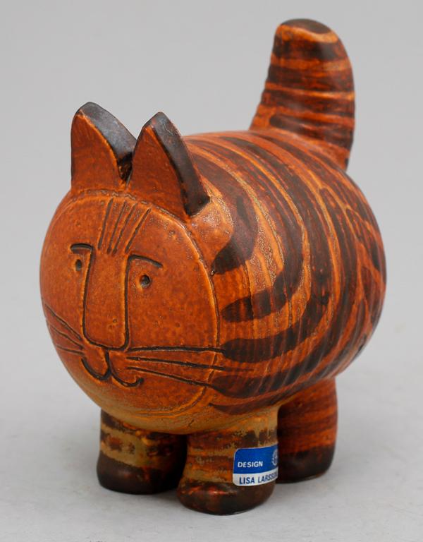 FIGUR, stengods, katt, Lisa Larson, Gustavsberg.