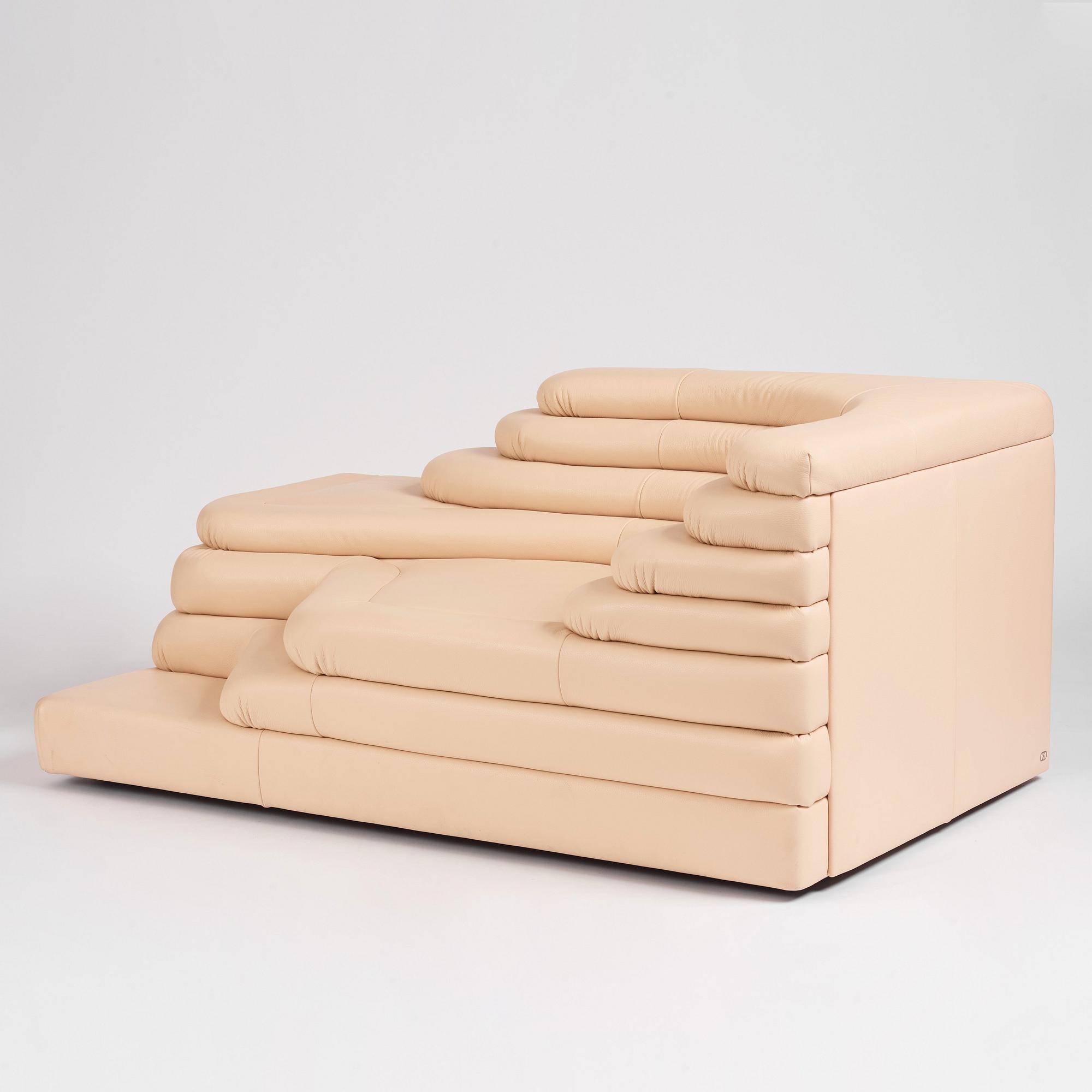 Ubald Klug, a two piece modular sofa, model "DS-1025, Terazza", De Sede, Switzerland, post 1973.