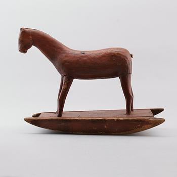 GUNGHÄST, trä, 1800-tal.