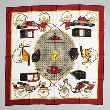 Hermès, scarf, "Les Voitures a Transformation".