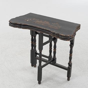 A Chinoiseries games table, 18th/19th century.