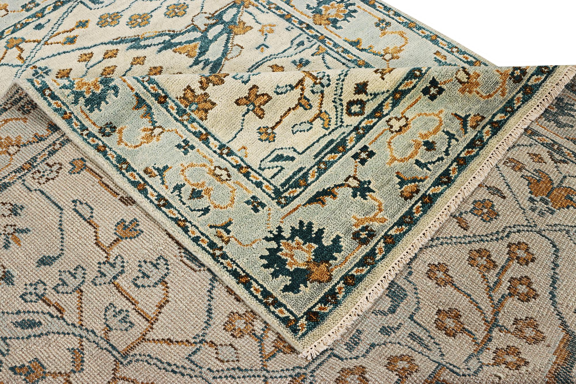 An oriental carpet with Mamluk design, c. 302 x 234 cm.