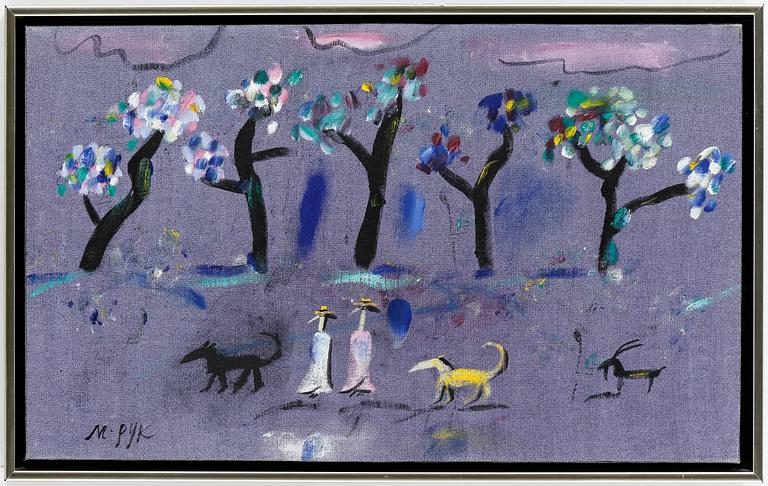 MADELEINE PYK, olja på duk, signerad.