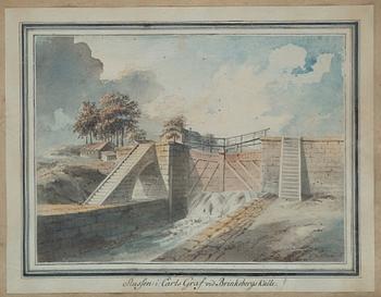 Johan Fredrik Martin, Ten scenes from the waterfalls at Trollhättan, Sweden.
