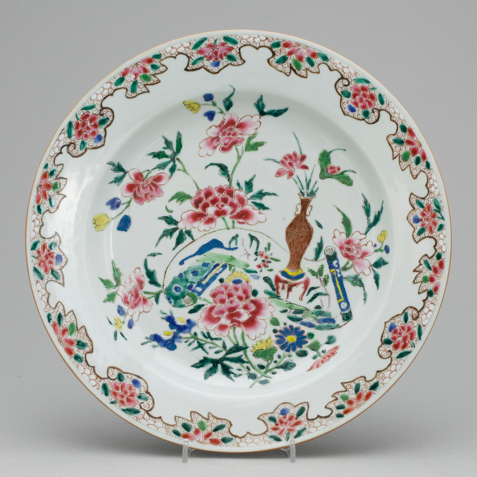 FAT, porslin, famille rose, Kina, Qianlong,