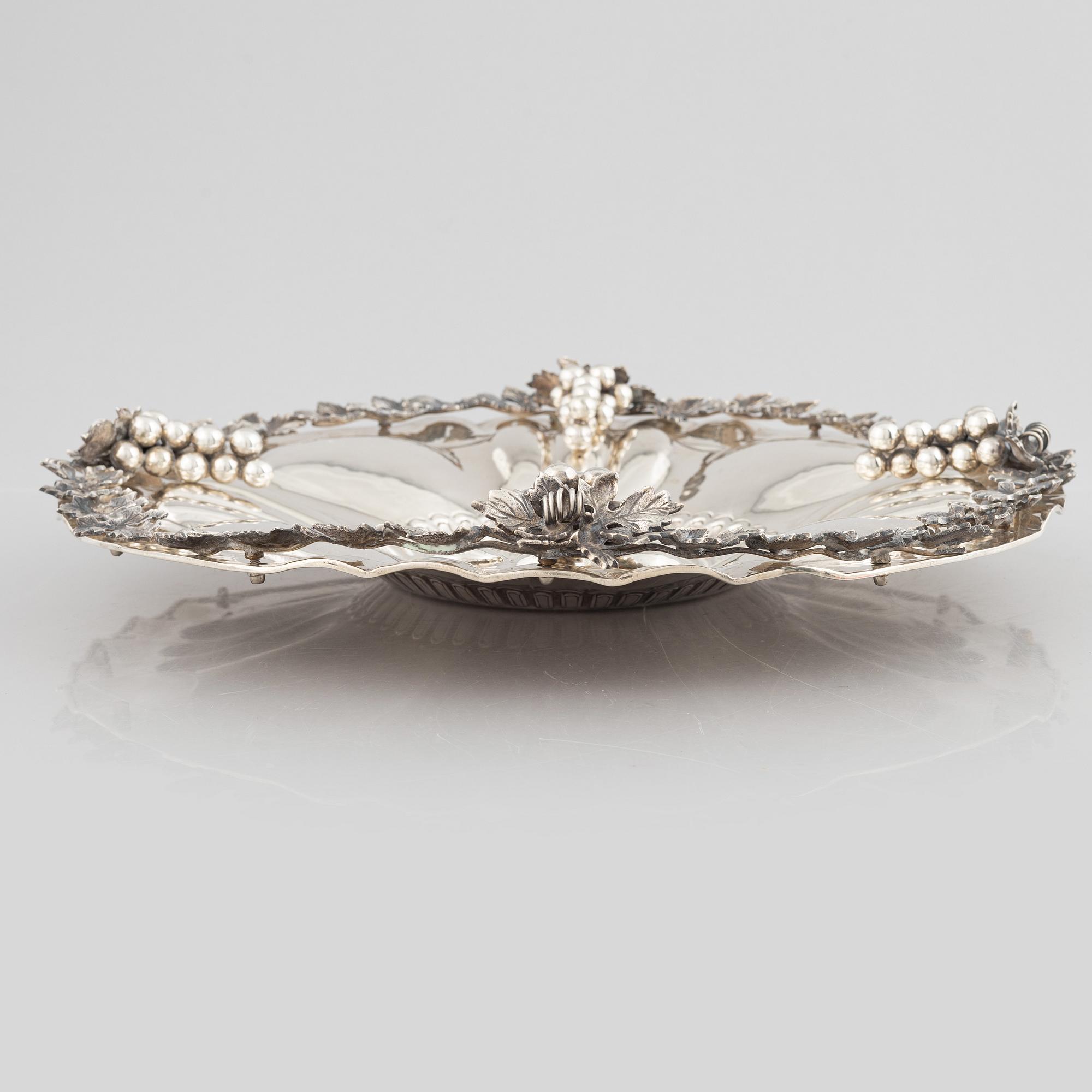 Praktfat, silver, 1900-tal.