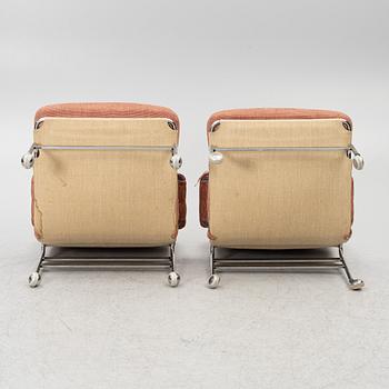 Bruno Mathsson, a pair of 'Karin' armchairs, Dux.