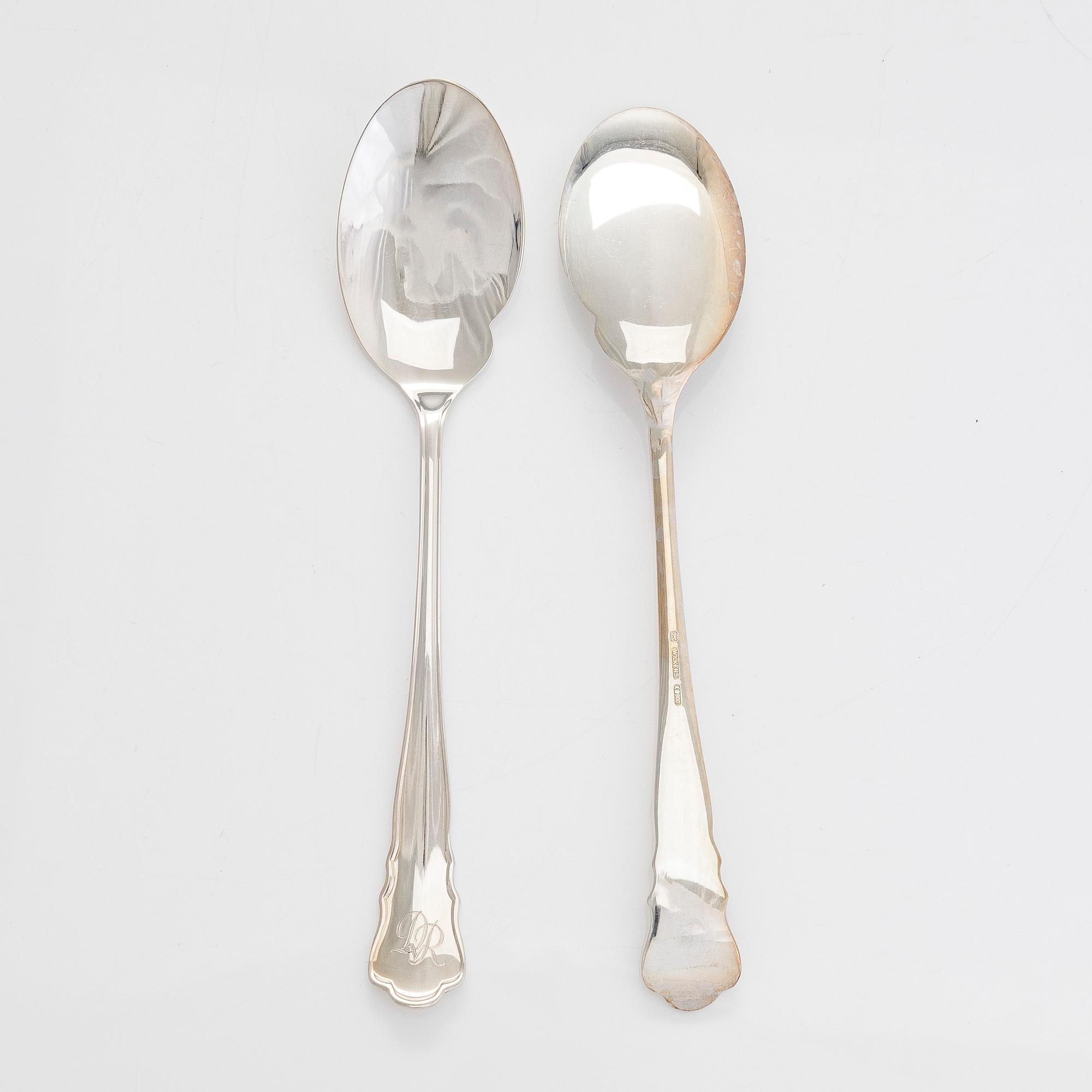 Såsskedar, 12 st, silver, Wilkens, Tyskland, 1900-tal.