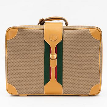 Gucci, travel suitcase, vintage.