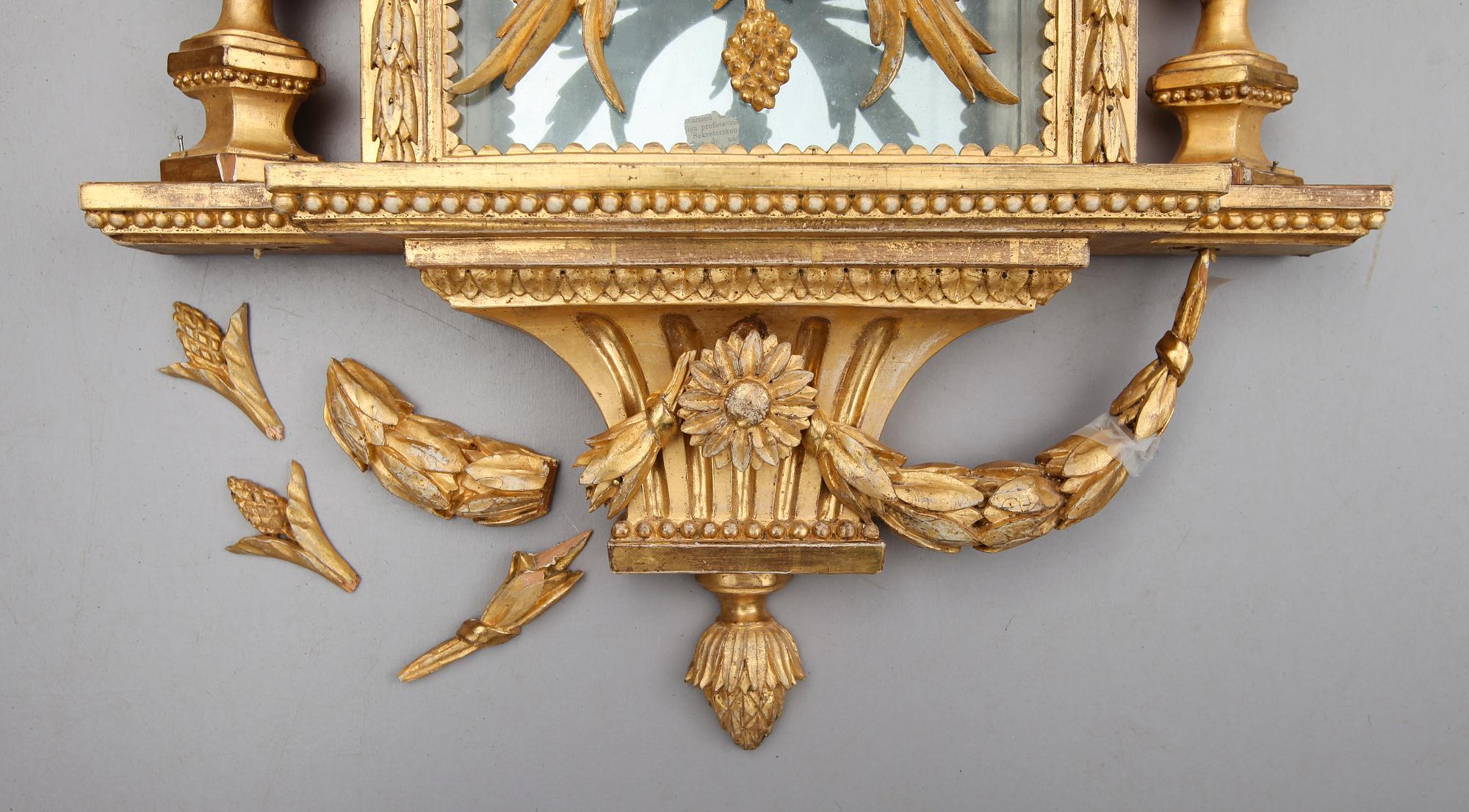 VÄGGPENDYL, sengustaviansk, Per Henrik Beurling, verksam 1783-1806 i Stockholm.