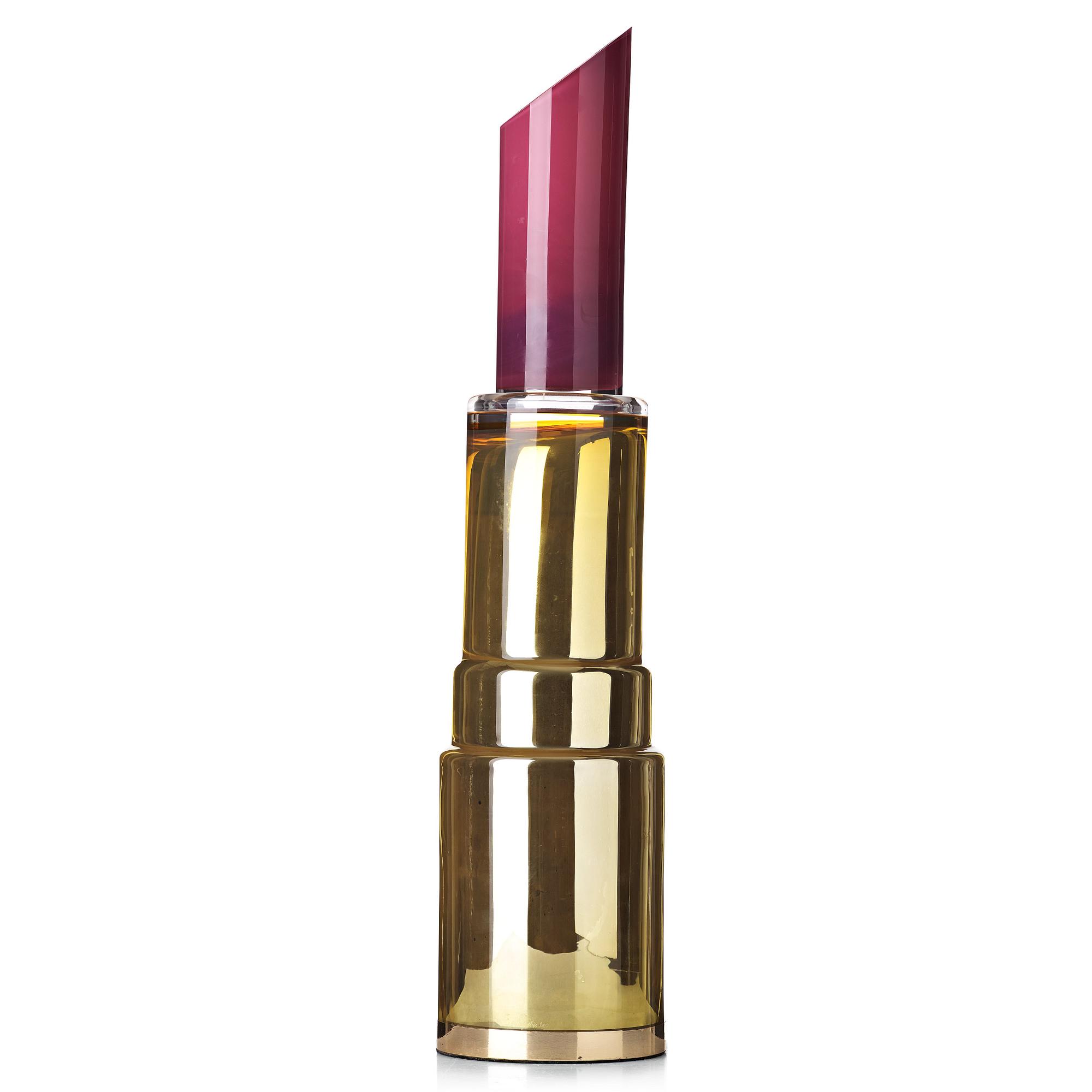 Åsa Jungnelius, "Lipstick", unik skulptur, Myggdal, Danmark 2007.